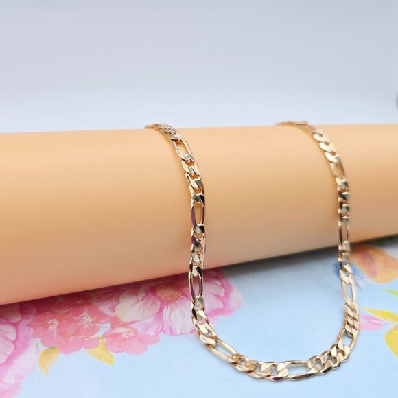 Rose Gold Link Chain Necklace for Women - 19.6 Inch Length, XPNL0075 - Picture 6 of 12